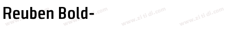 Reuben Bold字体转换